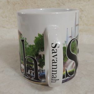 Savannah White/Green Coffee Mug Oversized